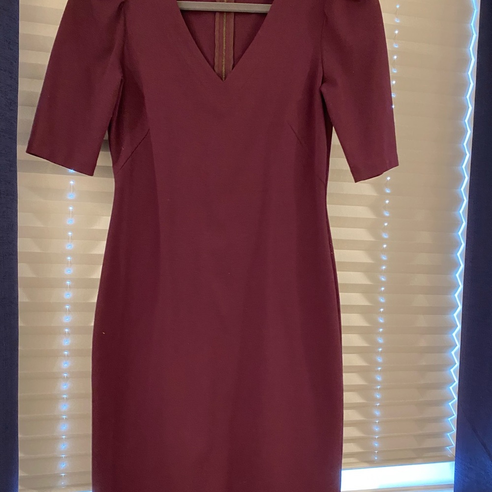 Maroon sexy Banana republic dress with back zipper